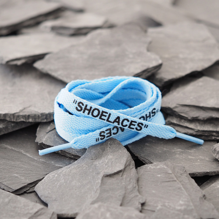 University Blue OFF WHITE Shoelaces to renew your favorite Nike shoes